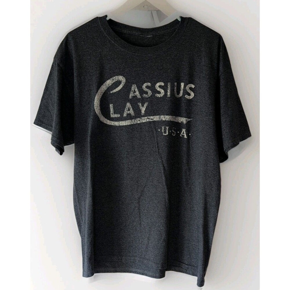 Muhammad Ali - Cassius Clay Logo - Short Sleeve Missing Tag T-Shirt Size Large